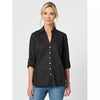 Emma Rib Detail Shirt - Black - Willow and Vine