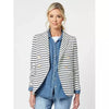 Stripe Blazer - Navy - Willow and Vine