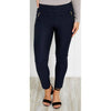 Suit Pant With Vertical Zip - Navy - Willow and Vine